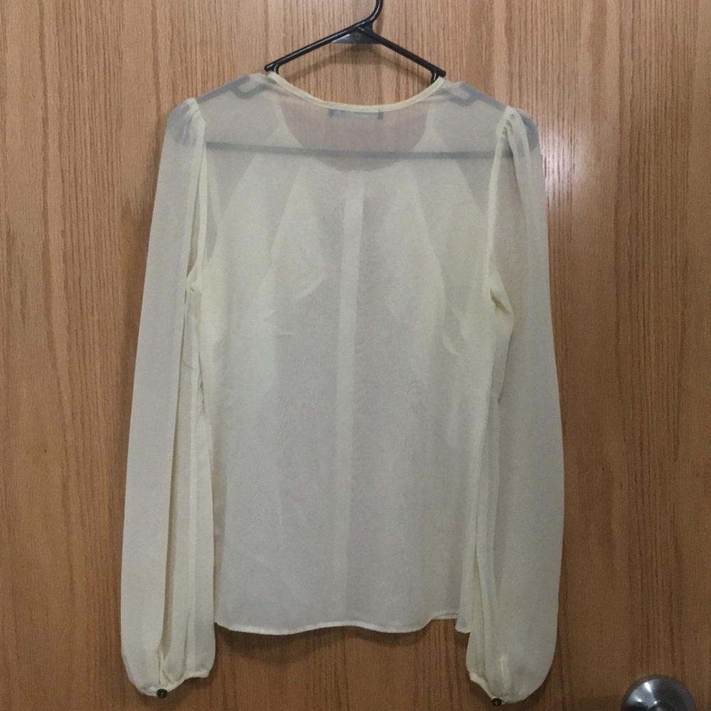 Atmosphere Cream Ruffle Blouse - Picture 3 of 3